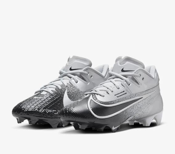 Nike Vapor Edge Elite 360 2 Men's Football Cleats Black Silver DA5457-003 Size14