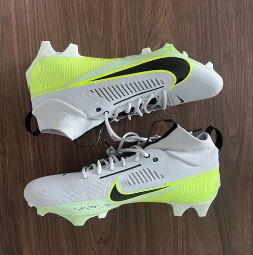 Nike Vapor Edge Pro 360 2 Platinum Black Football Cleats DA5456-004 Mens Sz 15