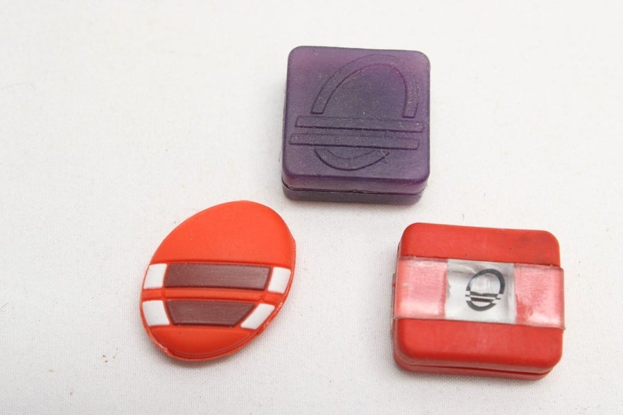 LOT OF 3X: VINTAGE BABOLAT "OLD LOGO" TENNIS RACQUET VIBRATION DAMPENERS