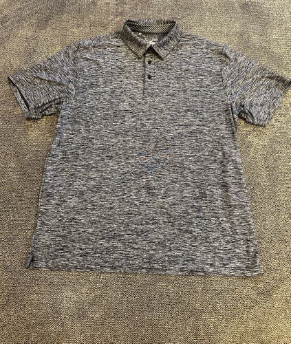 Under Armour HeatGear Loose fit grey/white polo shirt