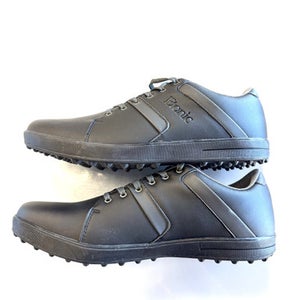 Used Etonic Mens Golf Shoes Black Senior 11.5 11860-S000299468