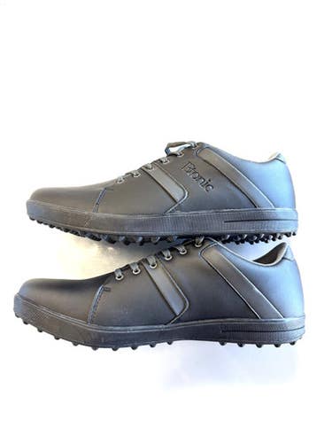 Used Etonic Mens Golf Shoes Black Senior 11.5 11860-S000299468