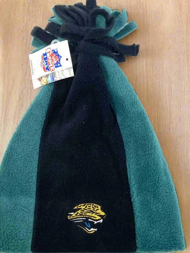 Jacksonville Jaguars Vintage Late '90s NFL Cuffless Fleece NOS Tassel Hat (New)