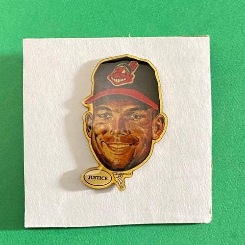 1999 David Justice MLB Cleveland Indians Pin by Pinhead Promotions LLC (New)