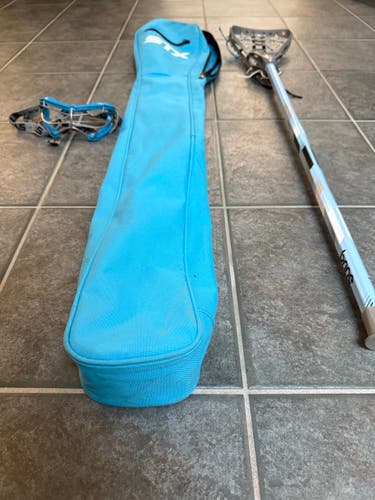 Complete Women's Blue Lacrosse Starter Kit! Brine Dynasty rise Stick (Used)