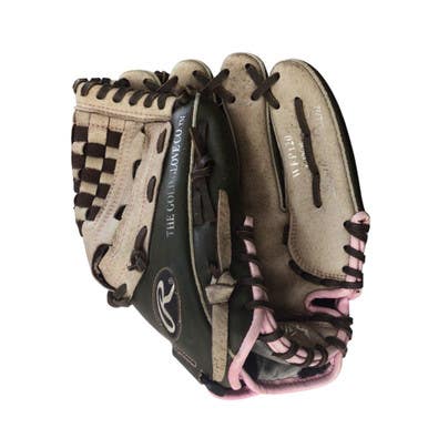 Used Rawlings FASTPITCH RH Throw Fastpitch Gloves Black 12" 11760-S000083267
