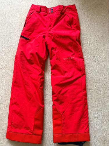 Red Size 16 Boys Spyder Pants (Used)