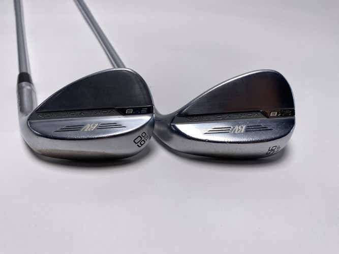 Titleist Vokey SM8 Tour Chrome Wedge Set 56* 14 | 60* 12 AMT Red S300 Stiff RH
