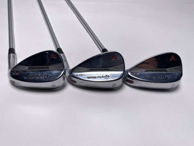 TaylorMade Milled Grind Satin Chrome Wedge Set 52*9 | 56*12 | 60*10 Stiff RH