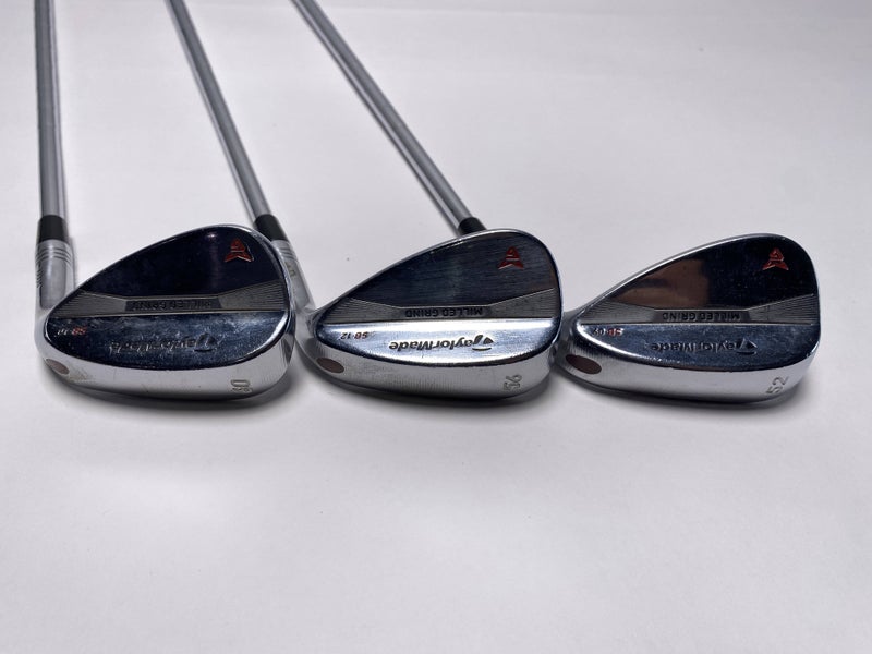 TaylorMade Milled Grind Satin Chrome Wedge Set 52*9 | 56*12 | 60*10 Stiff RH