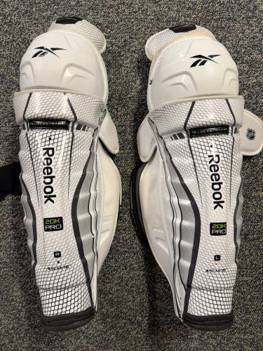 Senior Reebok 20k 18” Shin Pads Pro Stock NHL