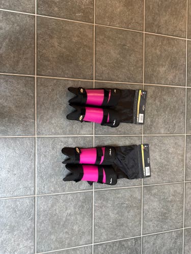 2 Pairs of Women's Hot Pink TK Field Hockey Shin Guards(Used)