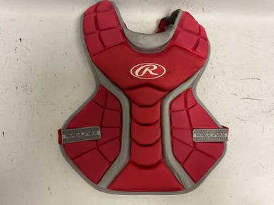 Used Rawlings Catchers Chest Protector Red Junior 11855-S000192876