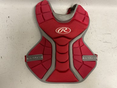 Used Rawlings Catchers Chest Protector Red Junior 11855-S000192876