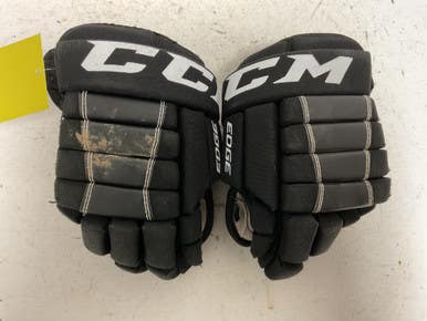 Used CCM EDGE Junior Gloves Black And White 10" 11855-S000192863