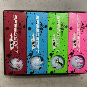 Used Taylormade SPEED SOFT INK 12 Pack - Golf Balls Black 11855-S000192822