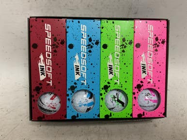 Used Taylormade SPEED SOFT INK 12 Pack - Golf Balls Black 11855-S000192822
