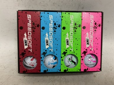 Used Taylormade SPEED SOFT INK 12 Pack - Golf Balls Black 11855-S000192822