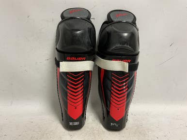 Used Bauer LIL SPORT Youth Shin Guards Black 10" 11855-S000192791