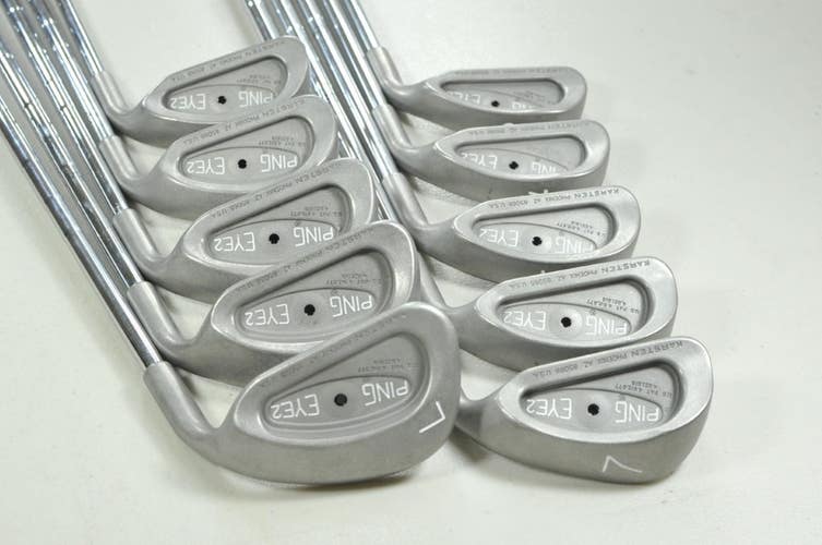 Ping Eye 2 Plus-No-Plus 3-W,SW,LW Iron Set Stiff Black Dot Right Steel # 204264
