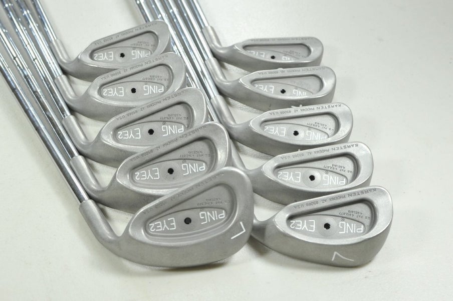 Ping Eye 2 Plus-No-Plus 3-W,SW,LW Iron Set Stiff Black Dot Right Steel # 204264