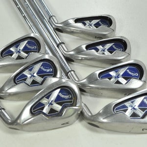 Callaway X-18 3-4,6-9,AW Iron Set Right Uniflex Steel # 203898