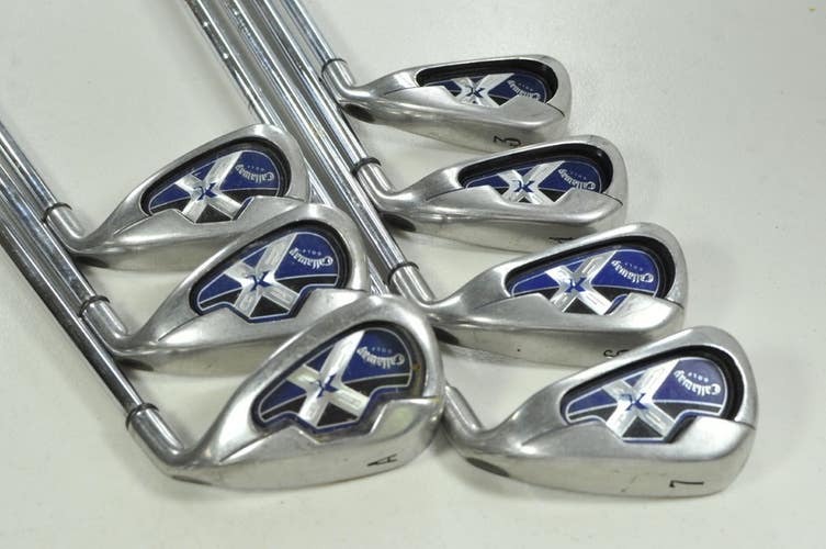 Callaway X-18 3-4,6-9,AW Iron Set Right Uniflex Steel # 203898