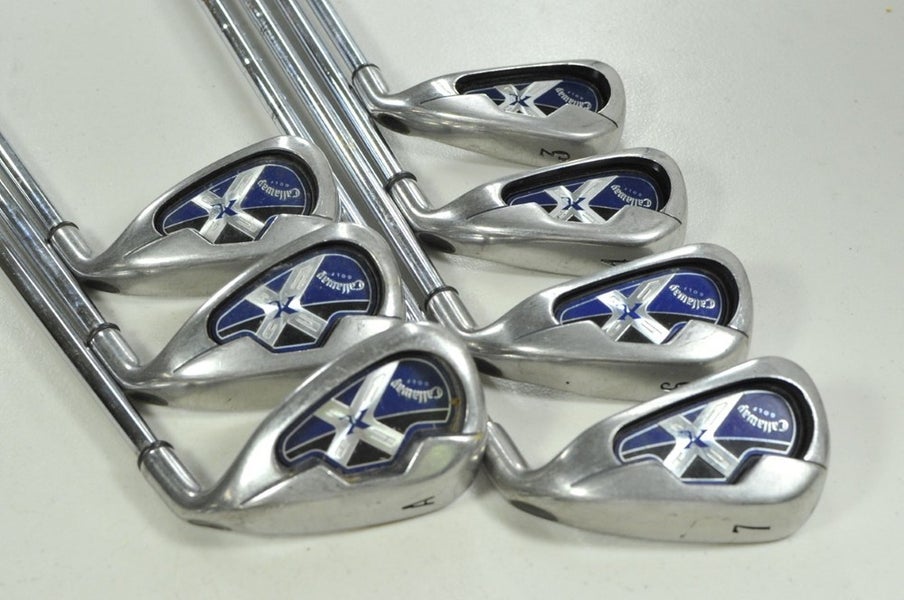 Callaway X-18 3-4,6-9,AW Iron Set Right Uniflex Steel # 203898