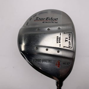 Tour Edge Exotics 4 Fairway Wood 16.5* Fujikura High Launch System 66g Mens RH