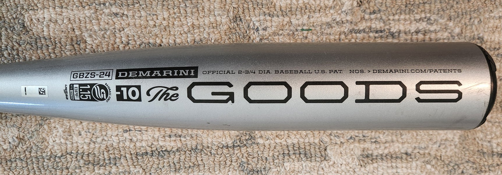 2024 DeMarini The Goods Hybrid USSSA Certified Bat (-10) 19 oz 29" (Used)