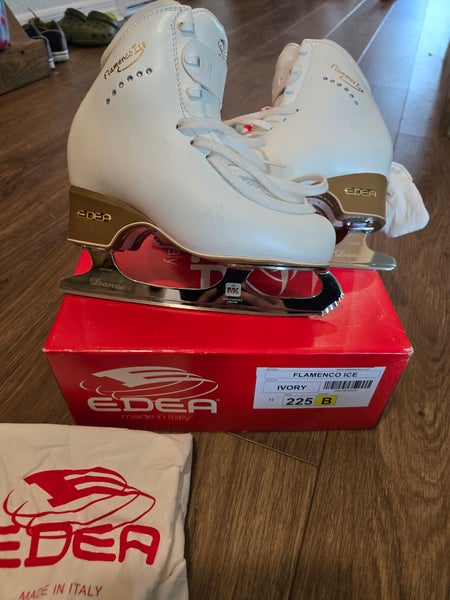 EDEA Flamenco Ice Figure Skates (Used) With MK Dance Blades