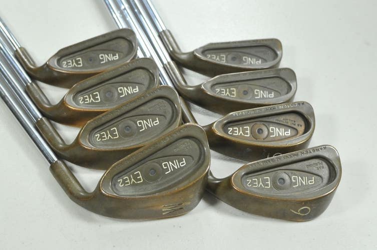 Ping Eye 2 Beryllium Copper 3-W Iron Set Right Stiff Flex Steel # 198558