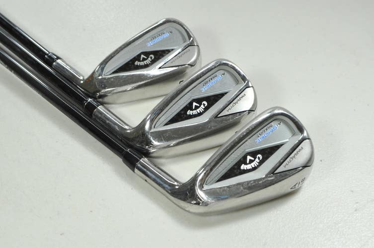 Callaway Paradym Ai Smoke MAX Fast 9,PW,AW Irons Senior Flex RH Graphite #204180
