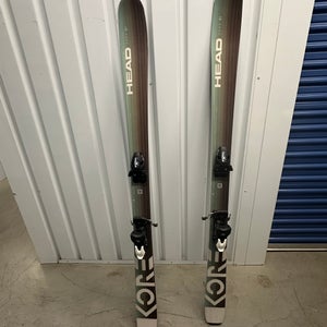 Women's 2023 All Mountain 160 cm HEAD Kore Skis With Bindings (Used)