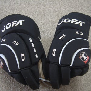 Vintage Like New Condition Jofa 1555 Senior Hockey Gloves 15" Black/White