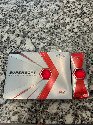 CALLAWAY 15 Red Colored Supersoft Balls