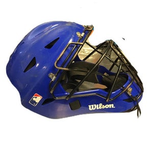 Used Wilson Catchers Helmet w/Mask Royal Blue One Size 11730-S000067668