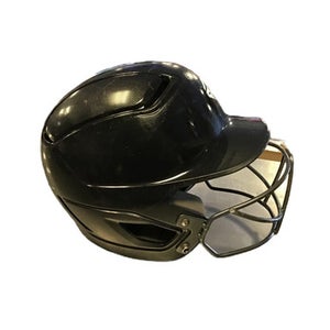 Used Easton ALPHA Batting Helmet w/Mask Black One Size 11730-S000067854