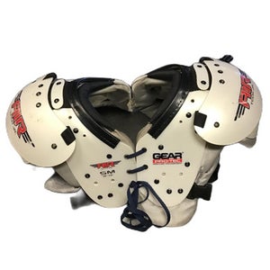 Used AIR TECH JR Football Shoulder Pads White SM 11730-S000067869