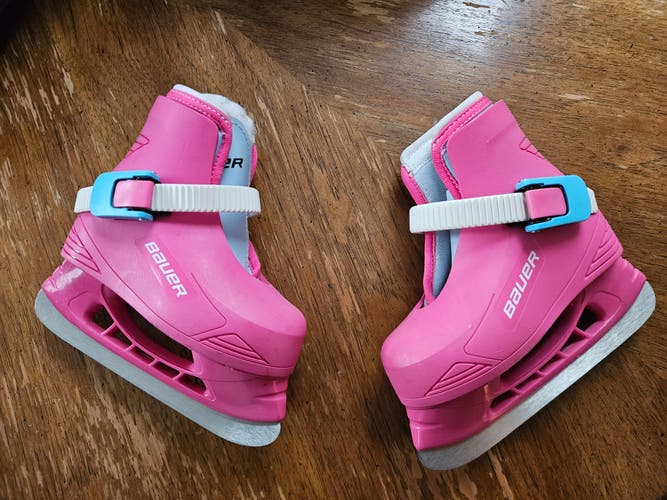 Youth Used Bauer Lil Angel Hockey Skates 6
