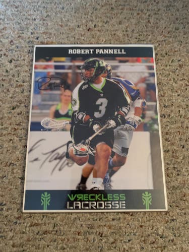 Rob Pannell Signed Lacrosse Photo – New York Lizards, Authentic Autograph
