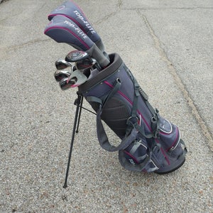Top Flite XL 10 Piece  Ladies Flex Graphite Complete Golf Set w Stand Bag