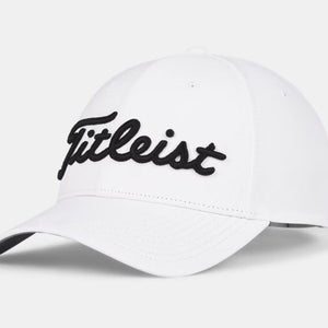 NEW Titleist 2024 Tour Performance Hat Cap Adjustable Blank Sides Color: WHITE