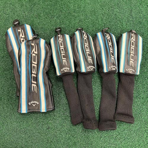 Callaway Rogue 6PC. Fairway Wood Hybrid Rescue Head Club Cover Set