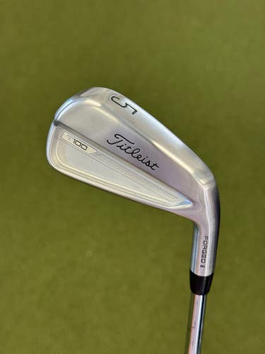 Used Titleist T100 Forged Single 5 Iron AMT Tour White S300 Stiff Flex Steel