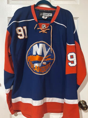 New York Islanders #91 John Tavares Jersey Size: 54(3XL)
