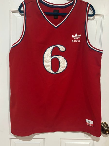 2XL Julius Earving Throwback Basketball Jersey