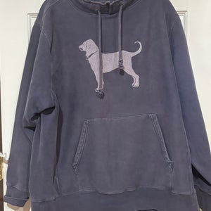 XL Black Dog Adult Classic Heavy Weight Fisherman Sweatshirt
