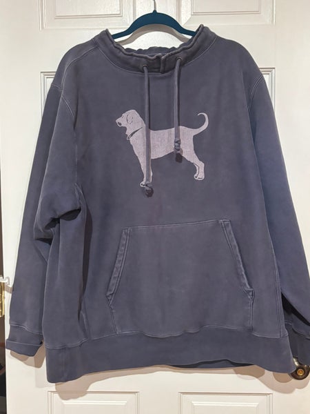 XL Black Dog Adult Classic Heavy Weight Fisherman Sweatshirt