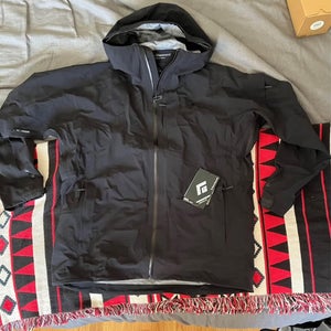 Black Men's XL Black Diamond Recon Stretch Shell Jacket (New)